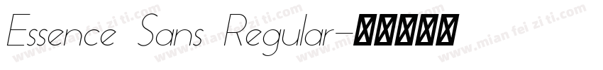 Essence Sans Regular字体转换